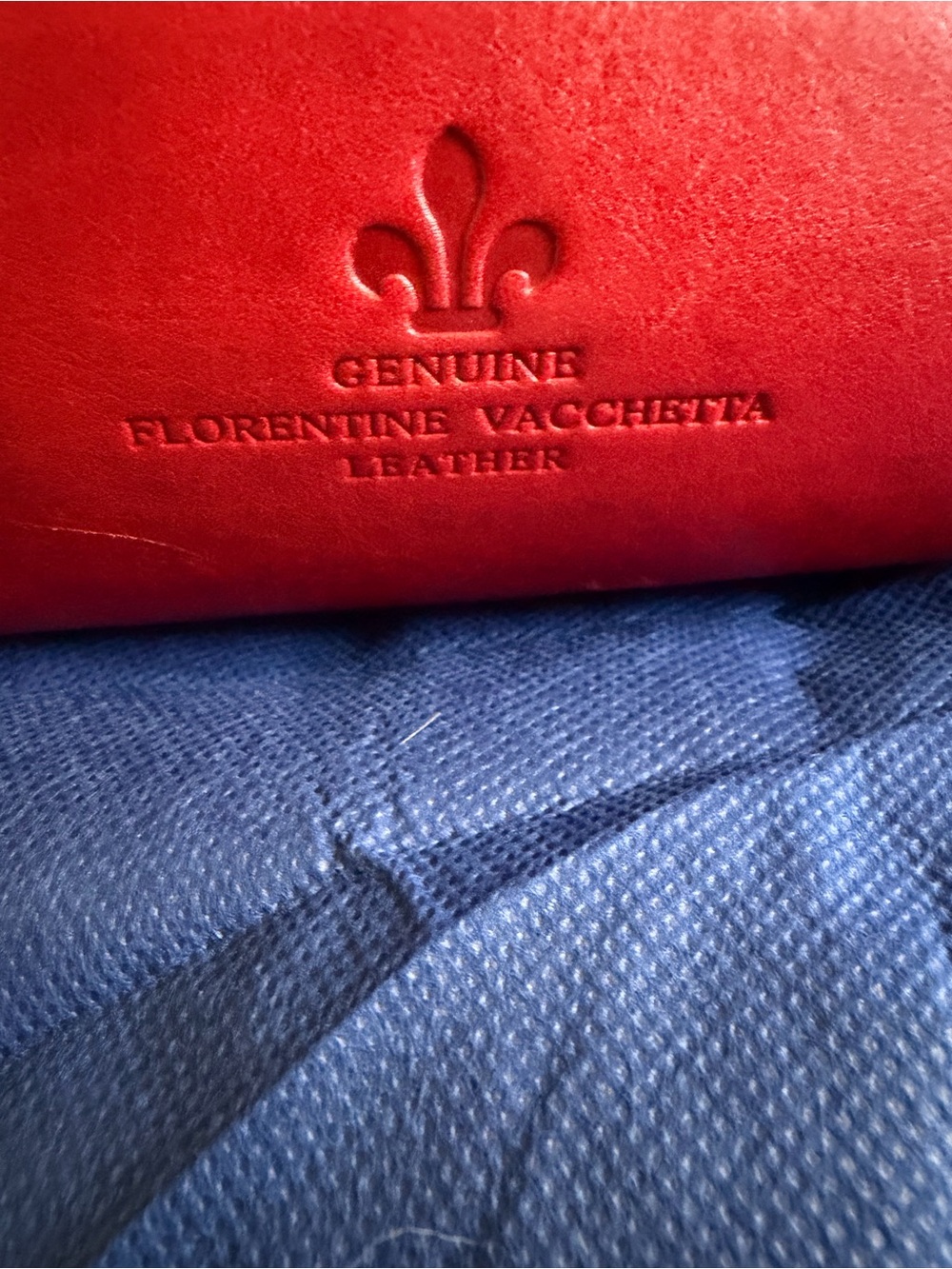 Dooney & Bourke Florentine Large Amelie Tote Red  Vachetta Leather - Picture 2 of 14
